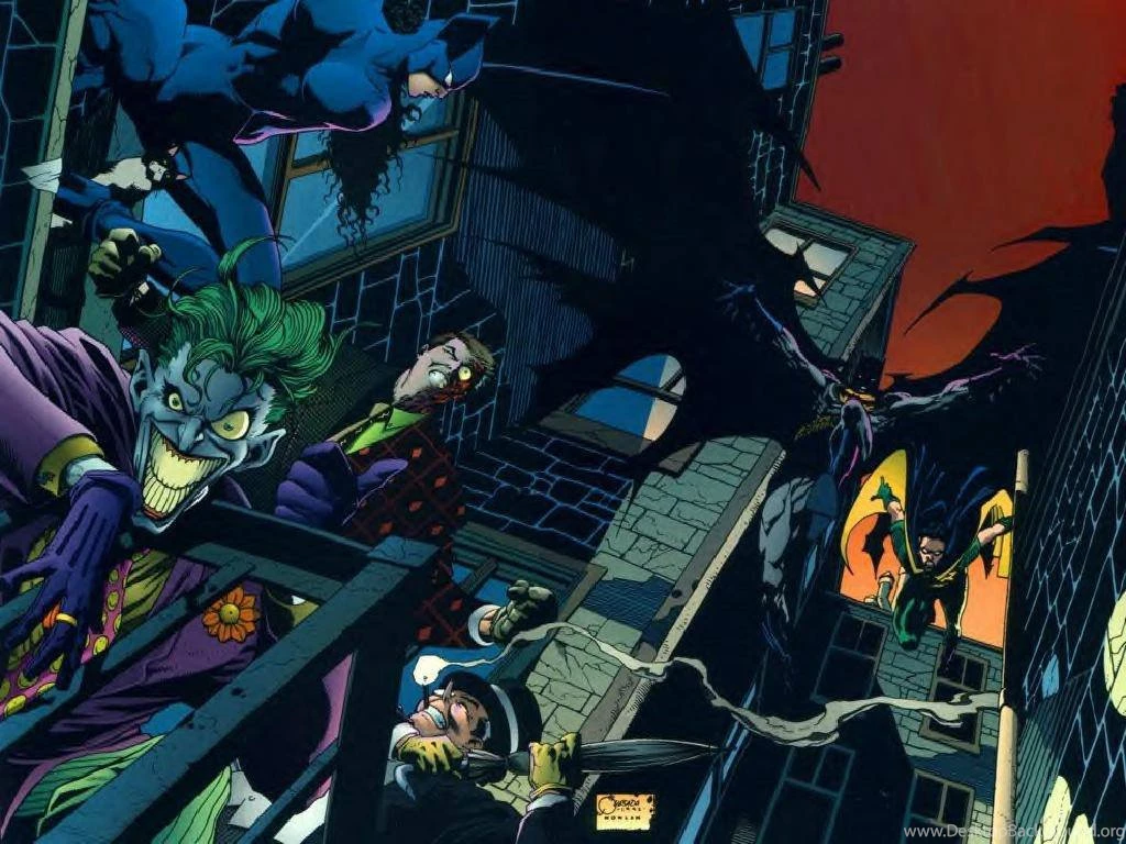 Lg Batman And Robin Vs Villains By Phillip Wallpapers (