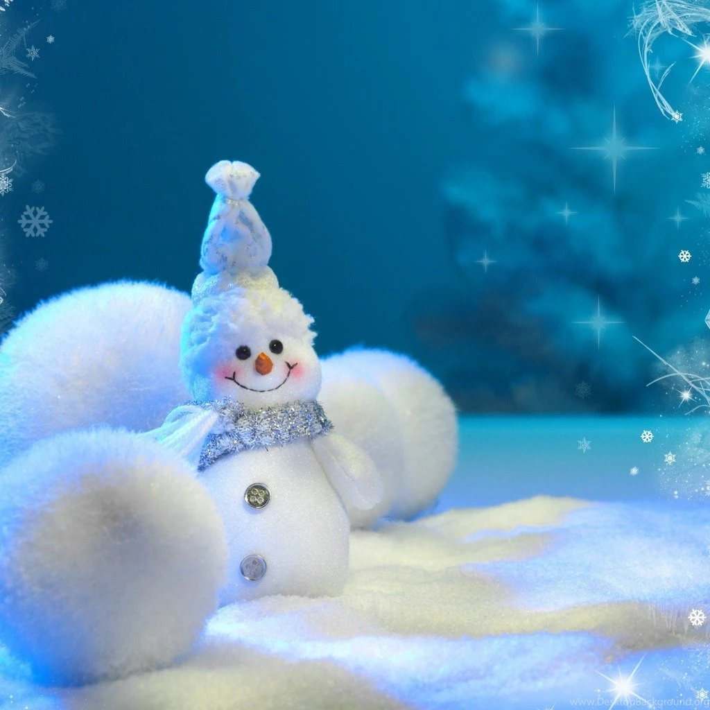 Happy Little Snowman iPad Wallpapers Download