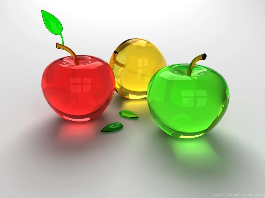 Glass Red Apple Wallpapers Dowload