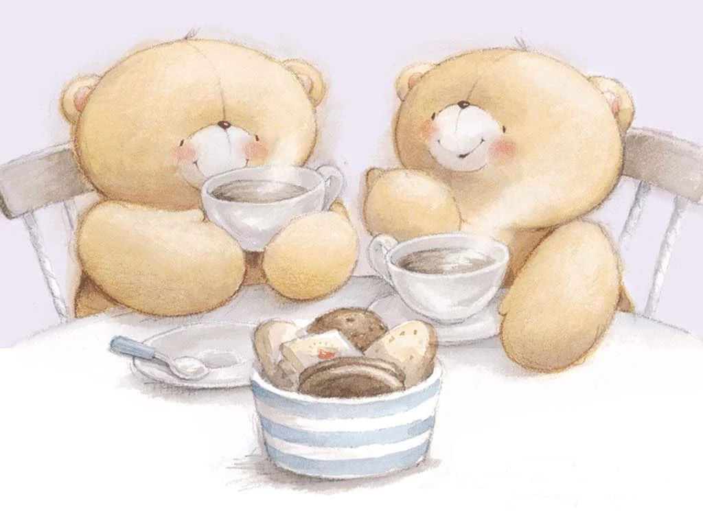 Wallpapers Cute Bears My Sweet World Friends Forever 1024x768 ...