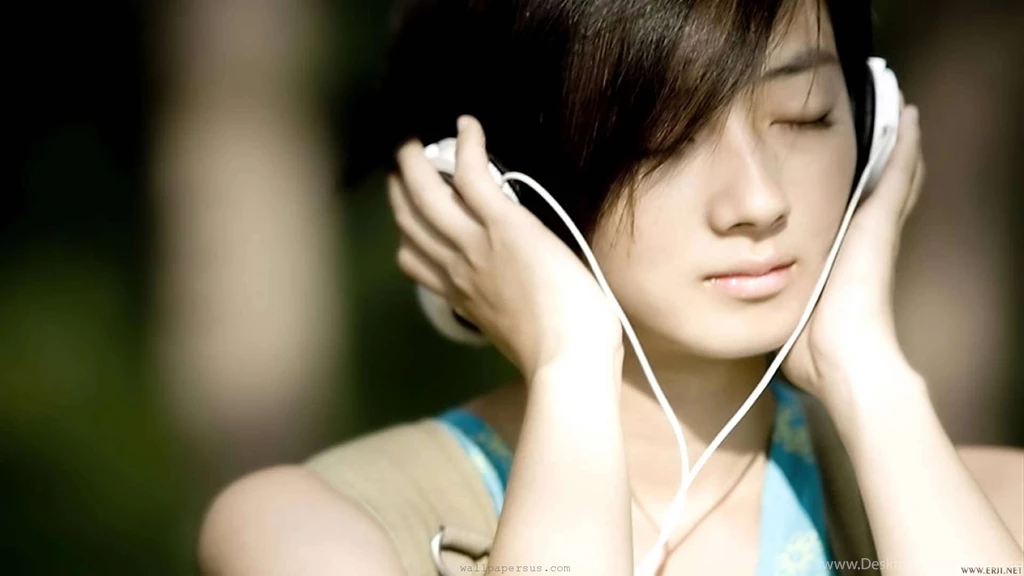 Beautiful Girl With Headphones