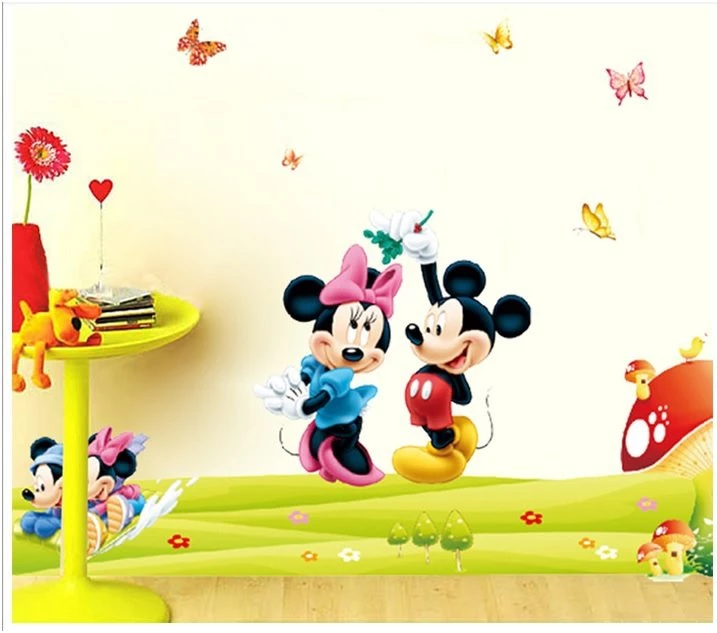 Aliexpress.com : Buy DIY Cartoon Kids Minnie&mickey Mouse Wall ...