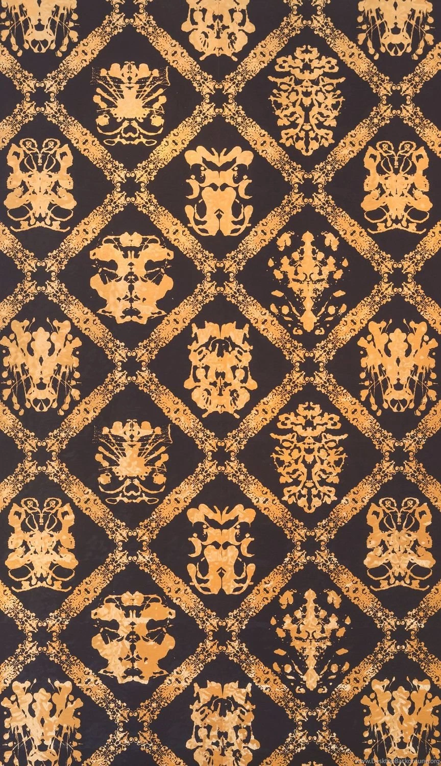 Polyester Wallpapers / Paper / Traditional / Damask   RORSCHACH By ...