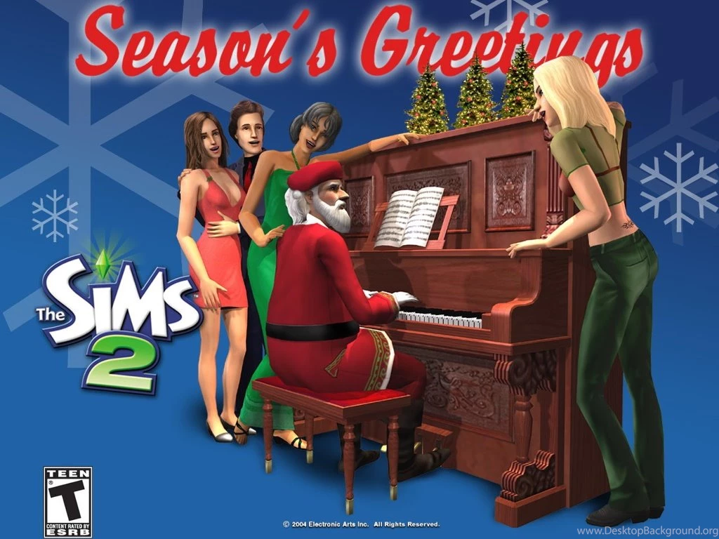 My Free Wallpapers Games Wallpapers : The Sims 2 Christmas