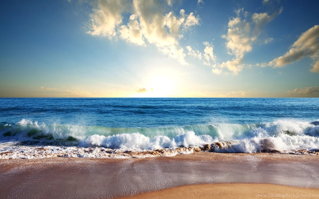 Beaches: Waves Beach Sunrise Sea Best Wallpapers For High ...