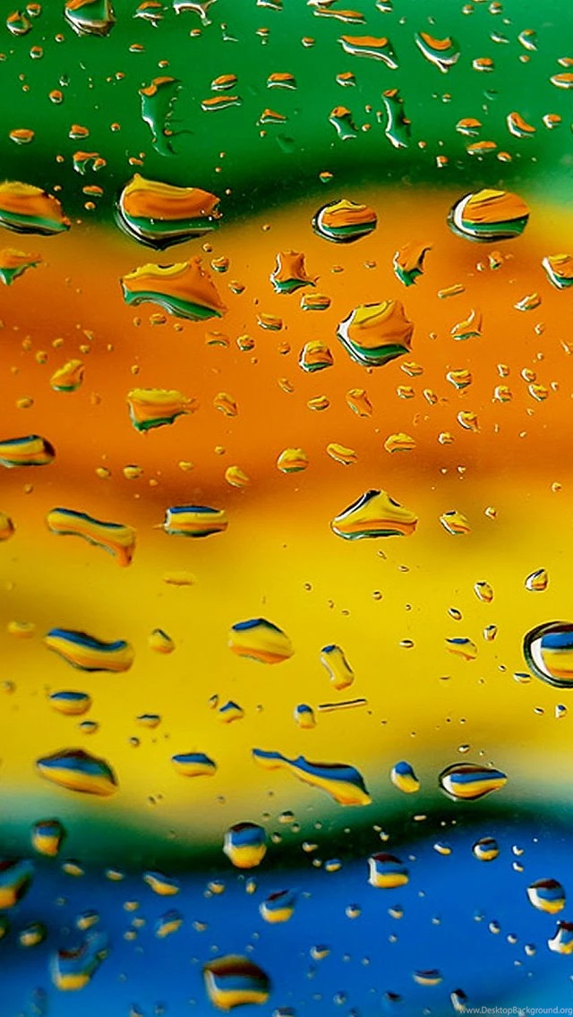 Colorful Raindrops The iPhone Wallpapers