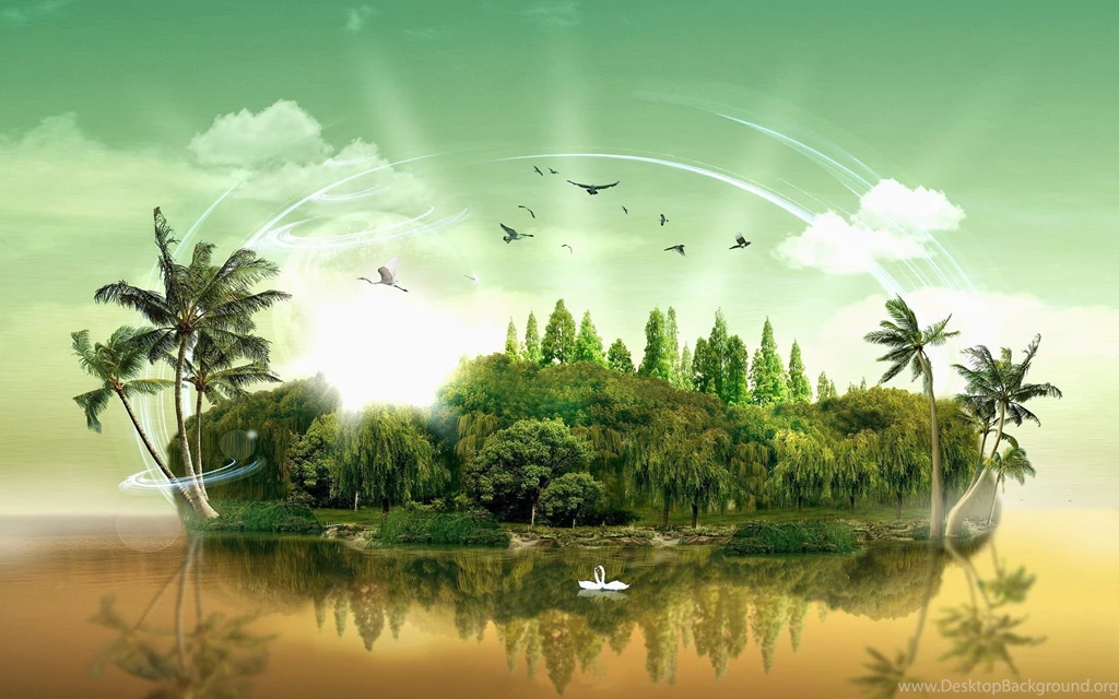 Green Island Desktop Wallpapers