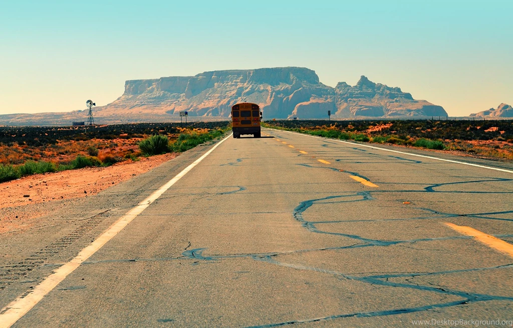 Desert, Utah, Fre, Sonneveld, School, Bus, Places, Landscape ...