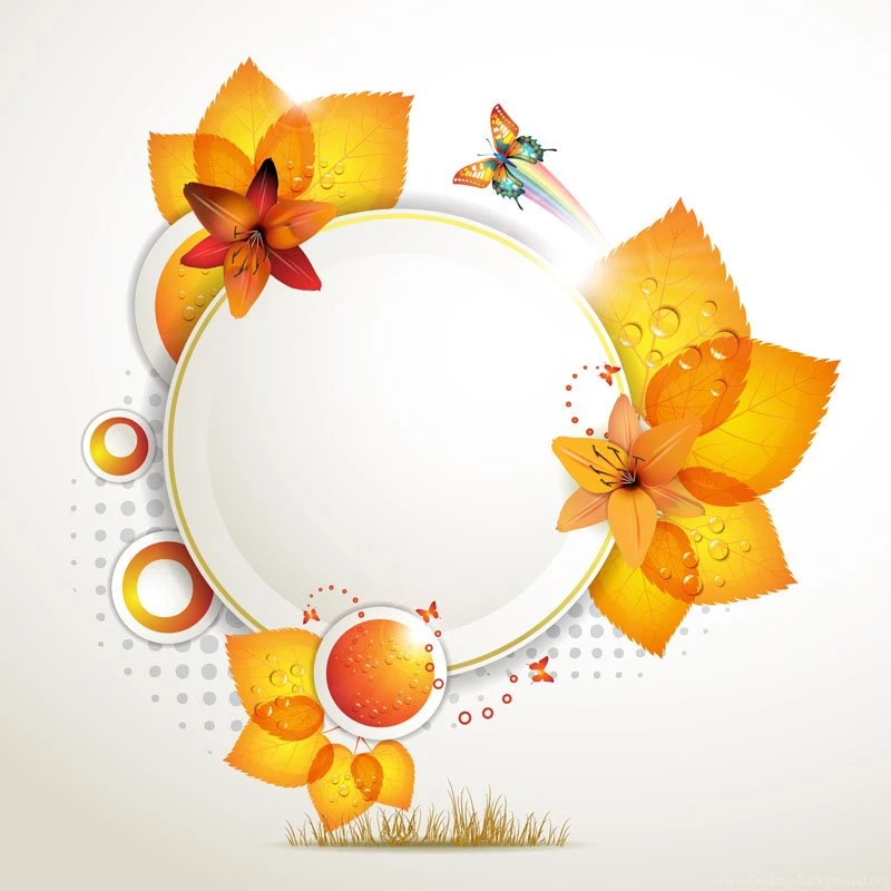Beautiful Autumn Backgrounds 01 Vector Free Vector / 4Vector
