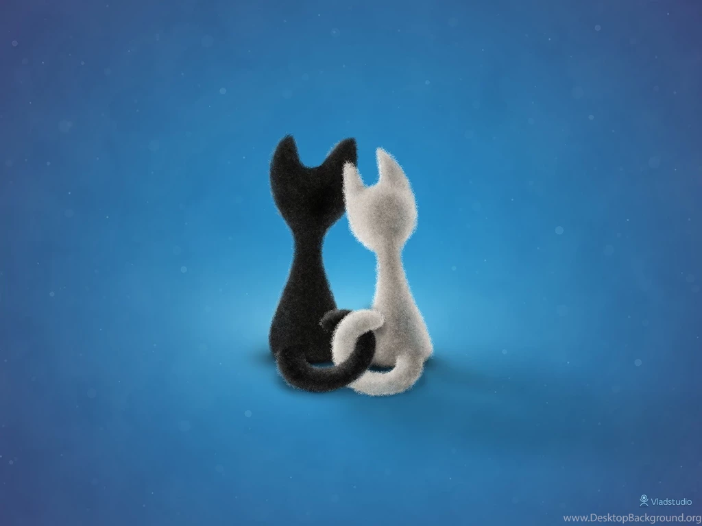 Wallpapers Cat, Love, Paint, Graphics Desktop Wallpapers » 3D ...