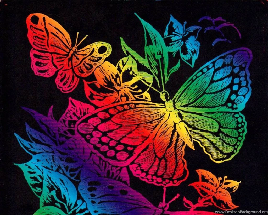 Rainbow Butterfly HD Wallpapers Desktop Free Backgrounds ...