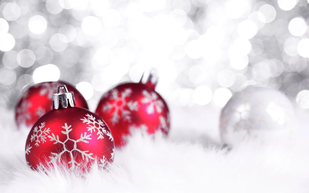 White And Red Christmas Toys On Christmas Wallpapers And Images ...