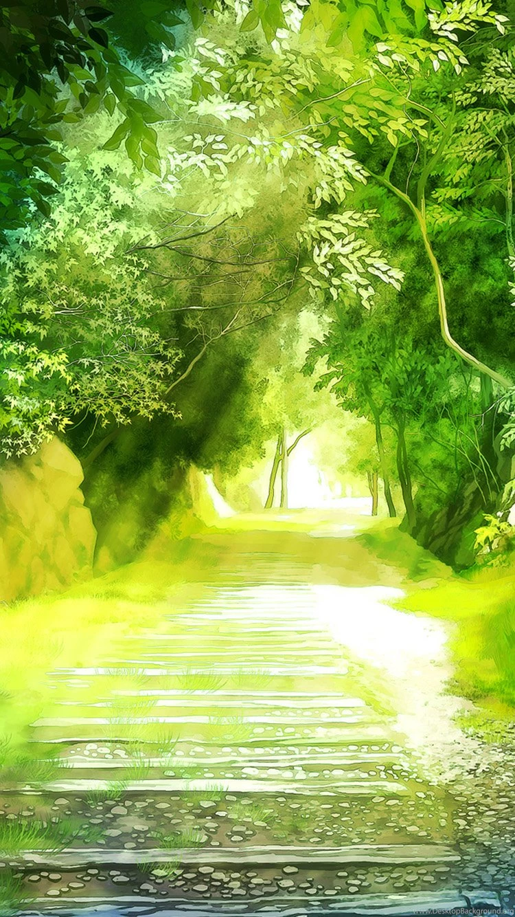 Beautiful Green Natural Scenery 2 iPhone 6 Wallpapers