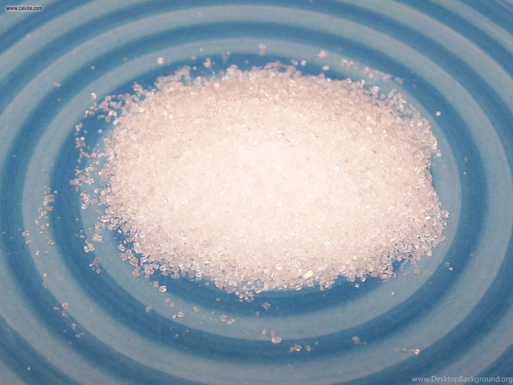 Development: Sugar On A Blue Plate Close Up, Picture Nr. 24351