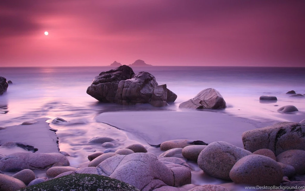 Sunset Beach, Scenery, Nature, Moonlight, Coast, 1920x1200 HD ...