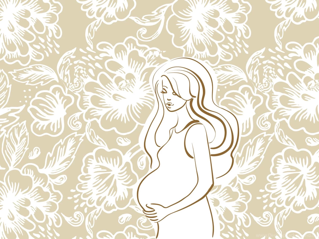 Pregnant Woman Backgrounds Beige, Design, Health, Medical, White ...