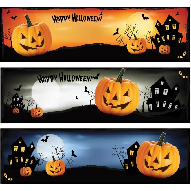 100 Best Halloween Vector Greeting Card And Wallpapers Template ...