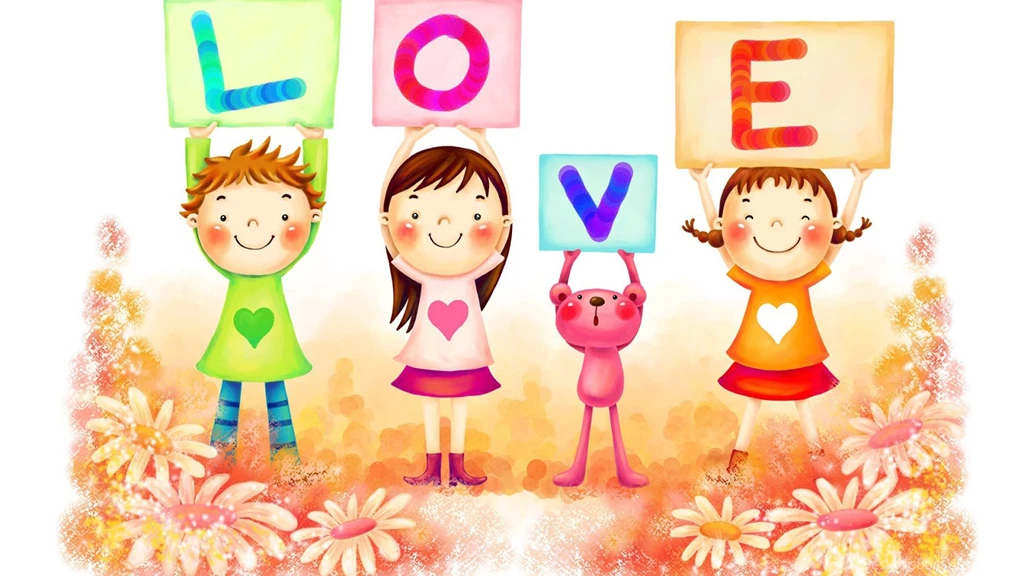 Love Alphabet Cute Cartoon Wallpapers