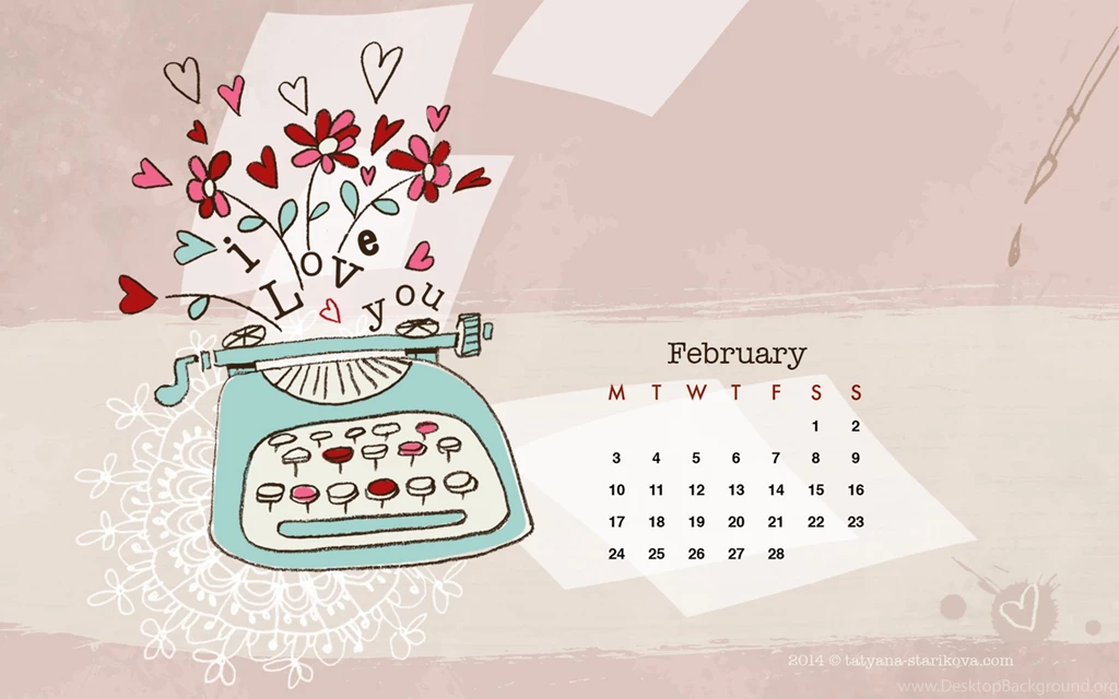 The February 2014 Desktop Wallpapers Tatyana Starikova: Art For ...