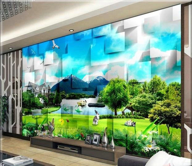 Custom Wallpapers Papel De Parede Mural Wallpapers Fresh 3D Scenery ...