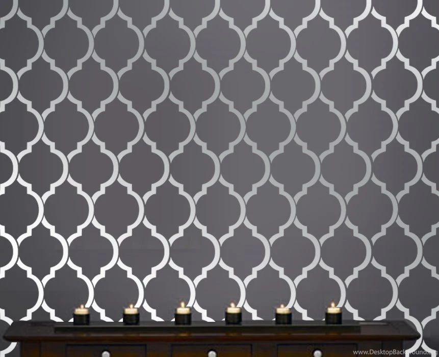 Beautiful Quatrefoil Moroccan Wall Inspired Modern Designer ...