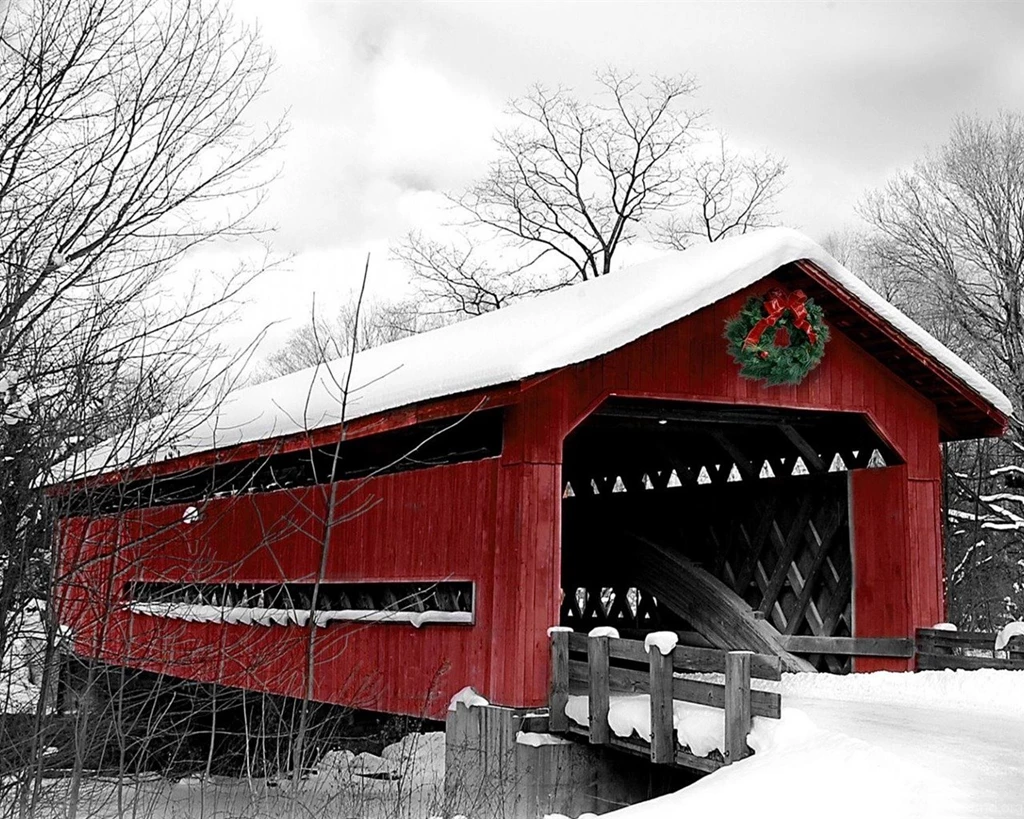 Seasonal Crossing Winter Snow Scenes Wallpapers 1280x1024 ...