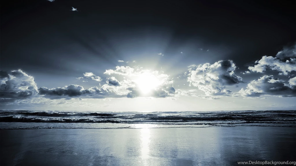 Download Wallpapers 3840x2160 Coast, Beach, Sun, Clouds, Beams ...
