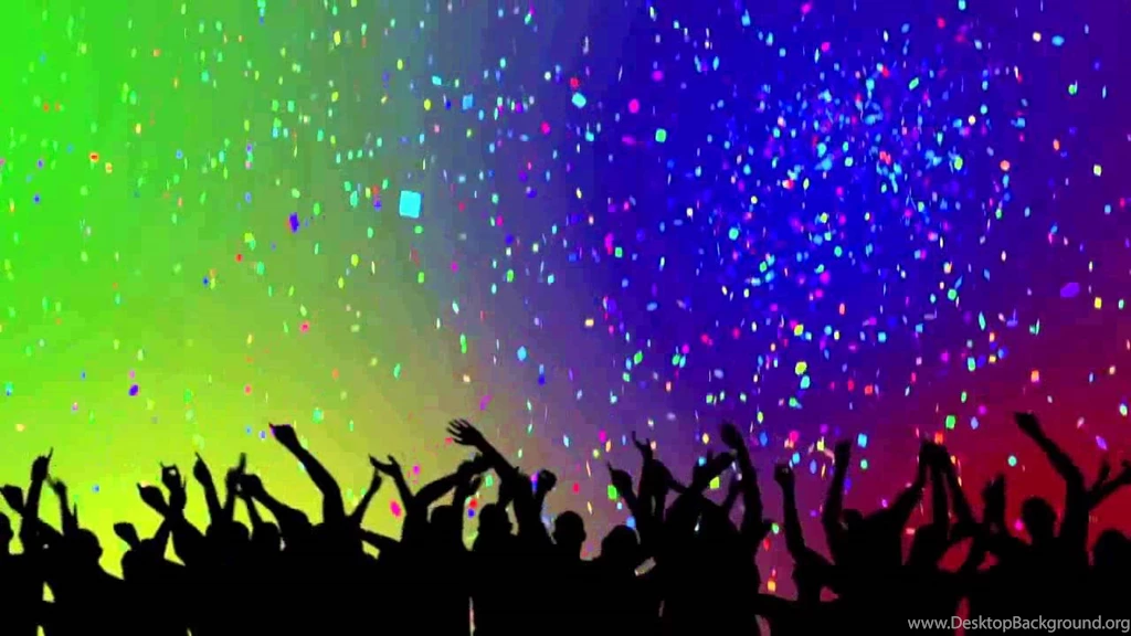 Party Crowd Silhouettes & Confetti HD Backgrounds YouTube