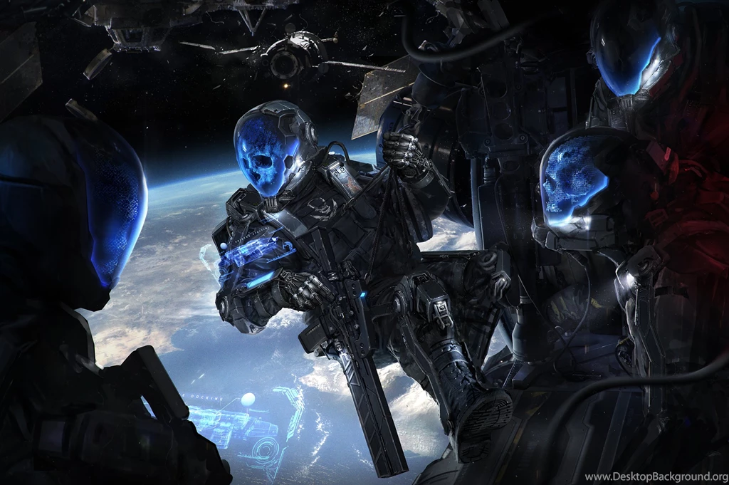 Download Wallpapers Defcon Zero, Fiction, Art, Space, Ship, Armor ...