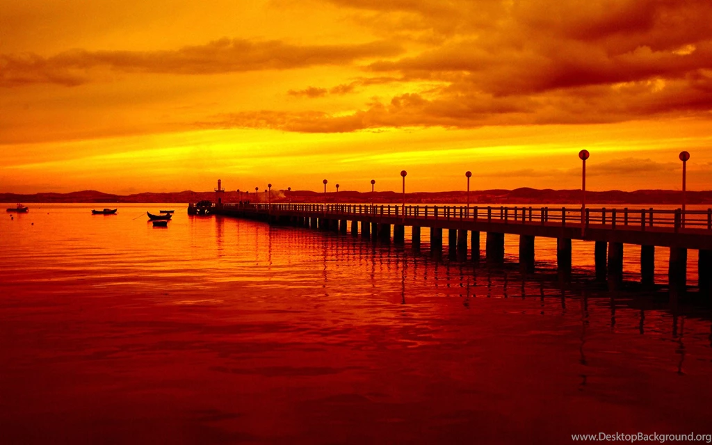 World Architecture Pier Dock Jetty Lamp Lights Bench Bay Sound ...