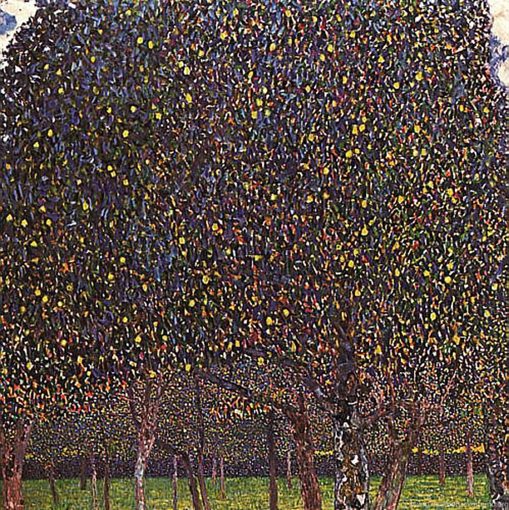 Pear Tree Revised Gustav Klimt Paintings Wallpapers Image