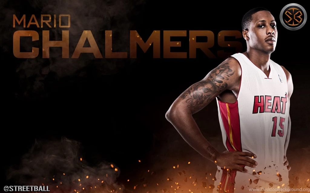 Mario Chalmers Miami Heat NBA Wallpapers 2014   Streetball