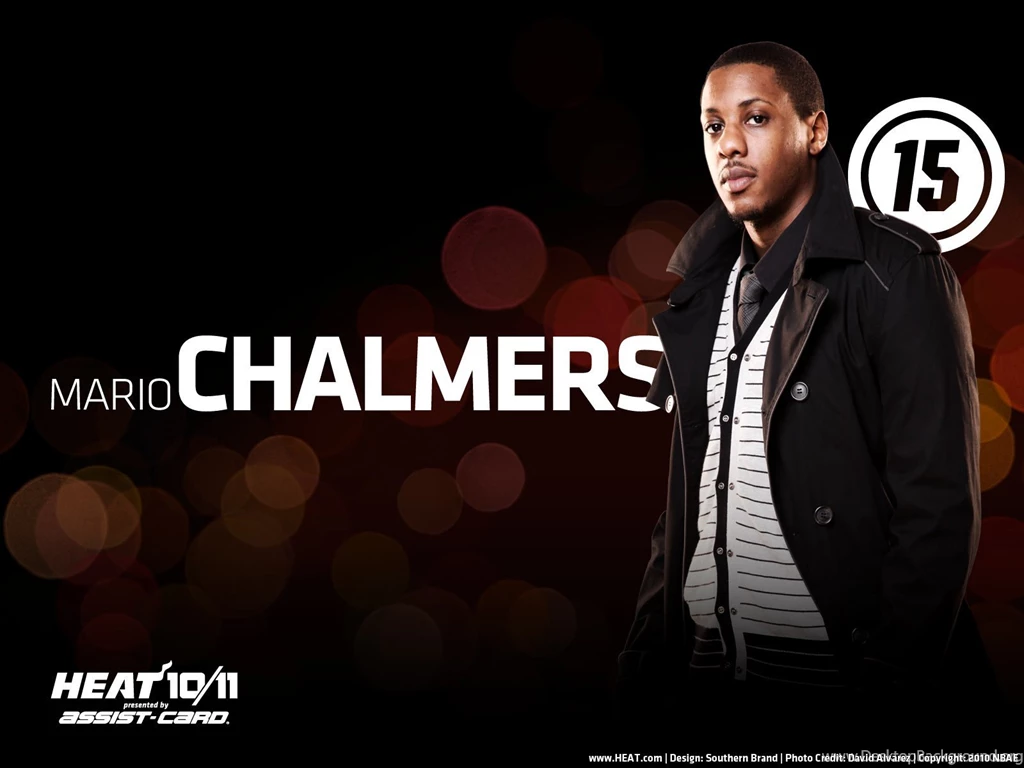 尺寸1600x1200：Mario Chalmers 壁纸下载  2010 11赛季NBA：热火桌面 ...