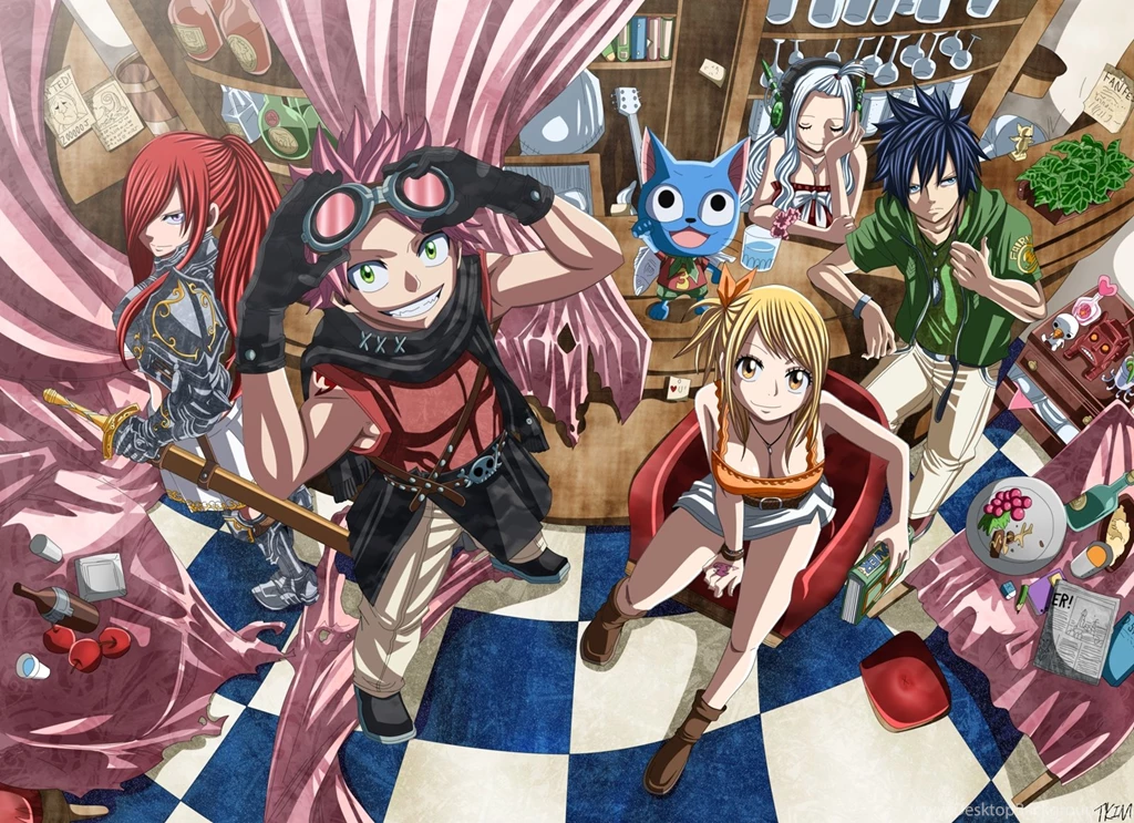 Fairy Tail Natsu Lucy Girl Scarlet Happy