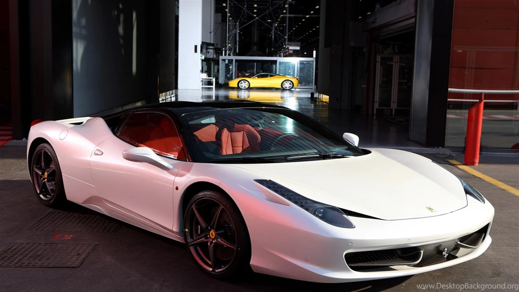 White Ferrari 458 Italia Wallpapers Pic 23