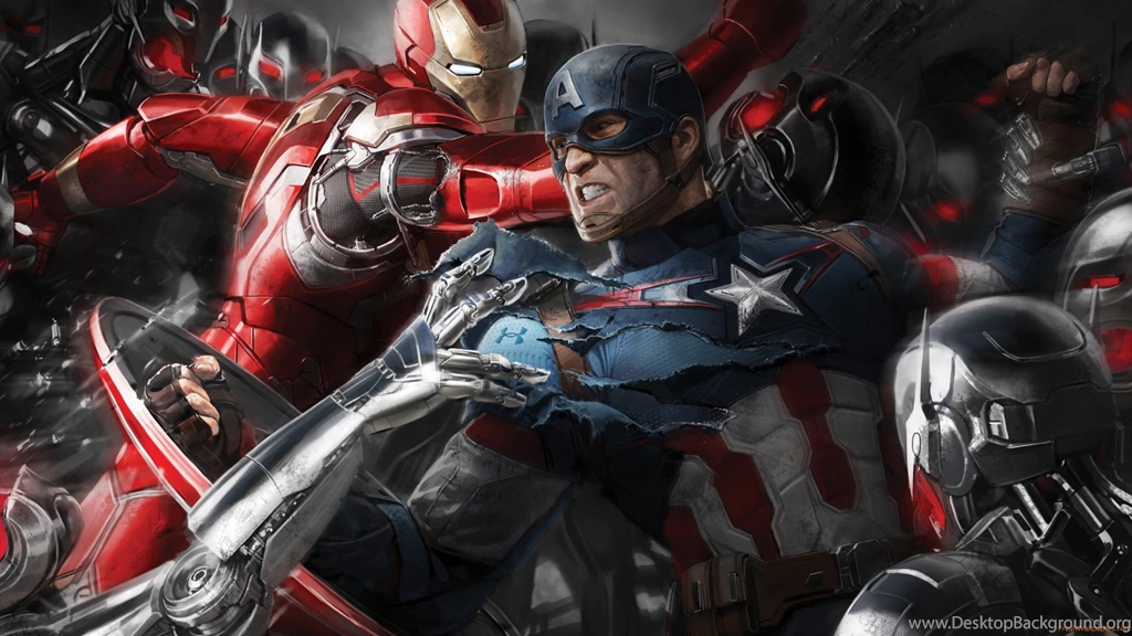 Iron Man And Captain America In Avengers Age Of Ultron Wallpapers ...