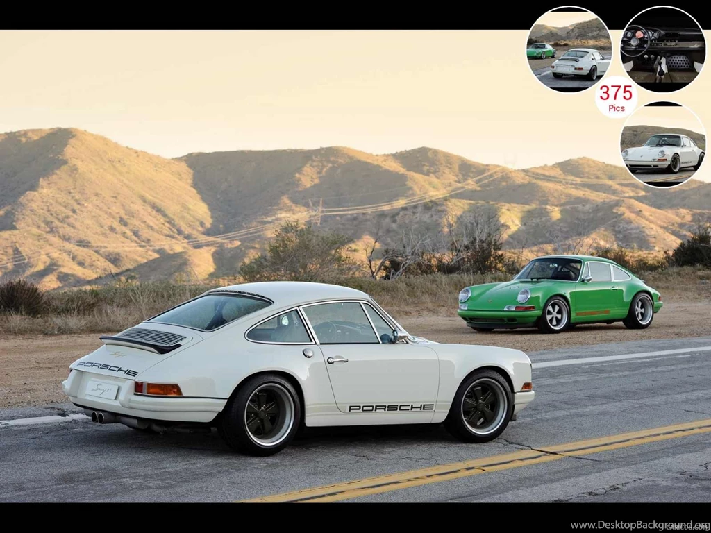Singer Porsche 911 White Rear