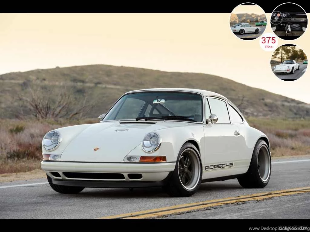 Singer Porsche 911 White   Front