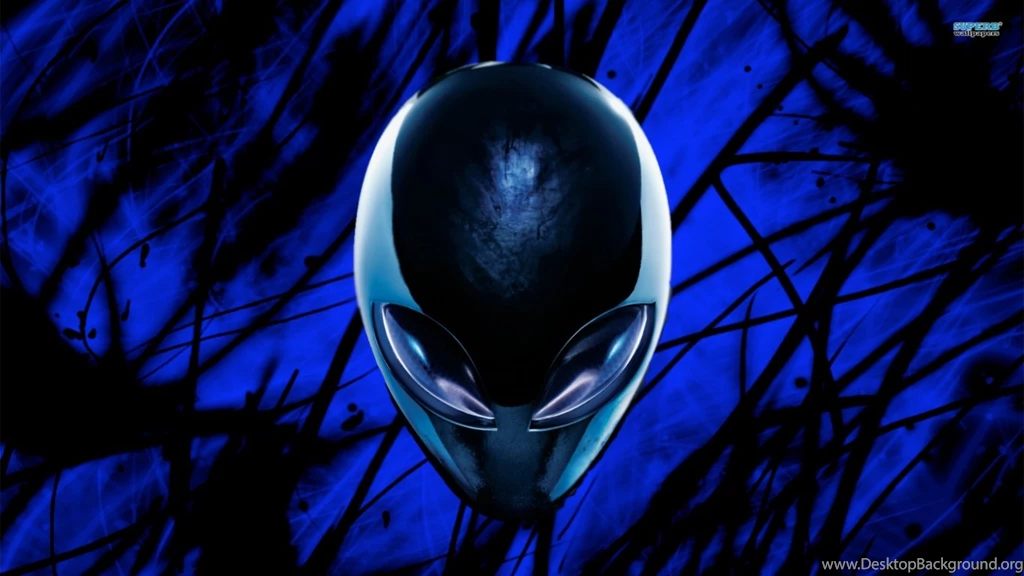 Wallpapers Blue Screen Alienware Dark Computers 1366x768