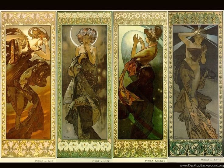 Alphonse Mucha Seasons Series