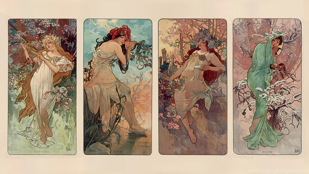 Alfons Mucha Seasons Imgur