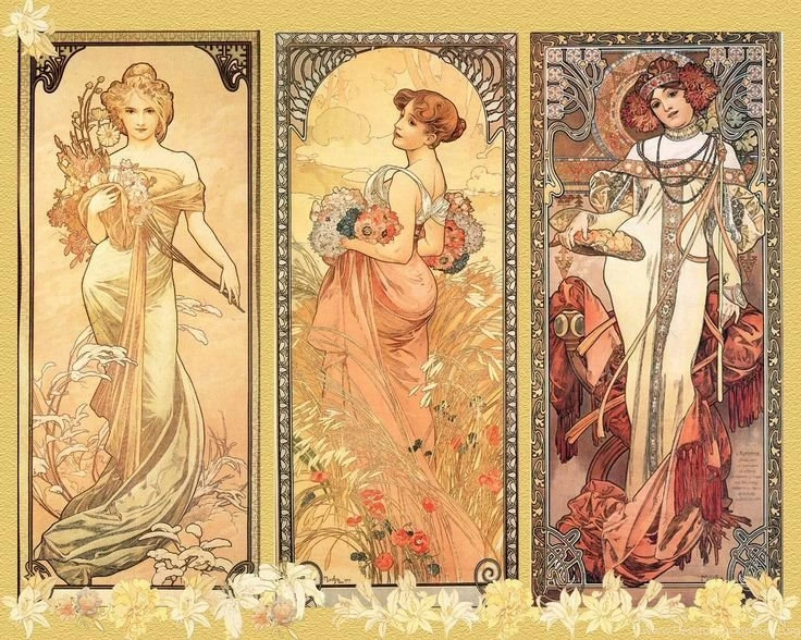 Unknown Title By Alfons Maria Mucha (24 July 1860—14 July 1939 ...