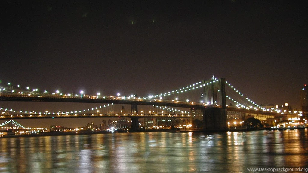 New York Night Bridges Wallpapers