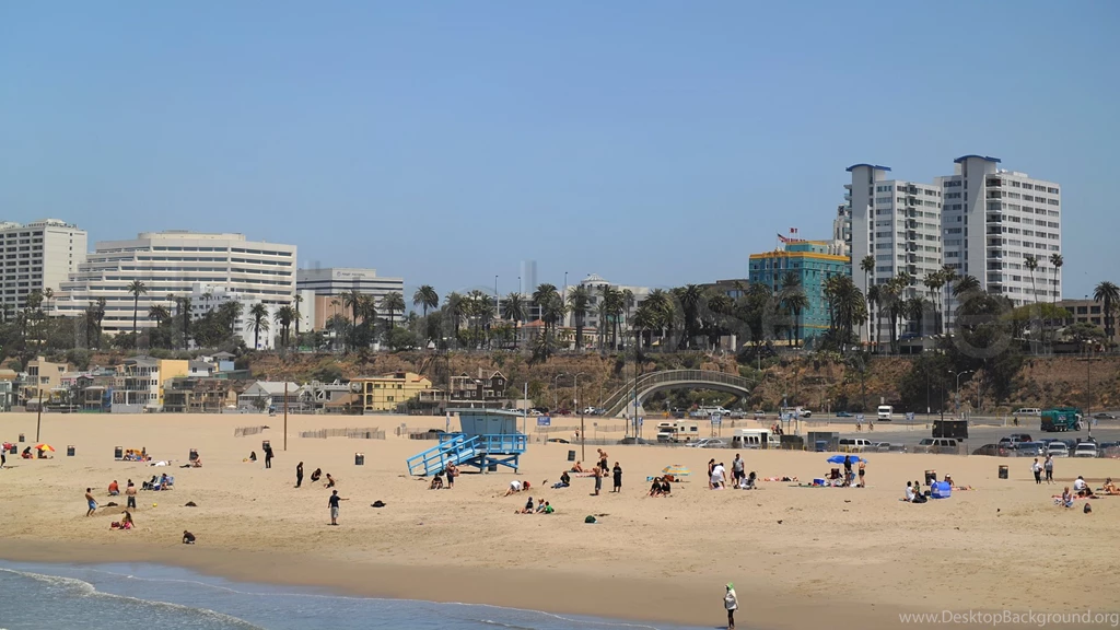 Ultra HD 4K Video Time Lapse Stock Footage   Santa Monica Beach ...
