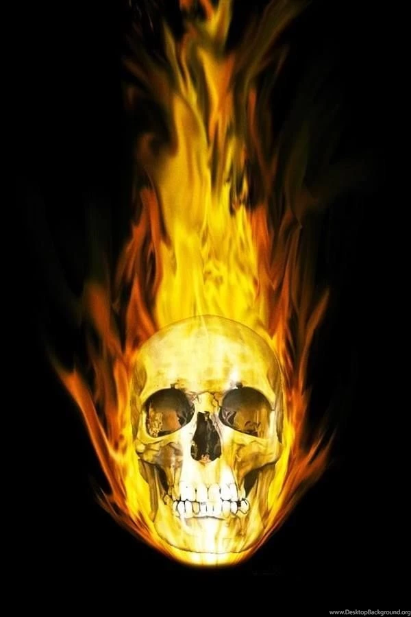 Flaming Skull