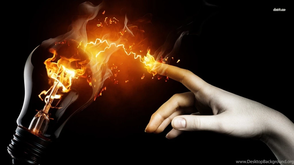 Wallpapers Flaming Skull Fire Vs Electricity Digital Art 1600x900 ...