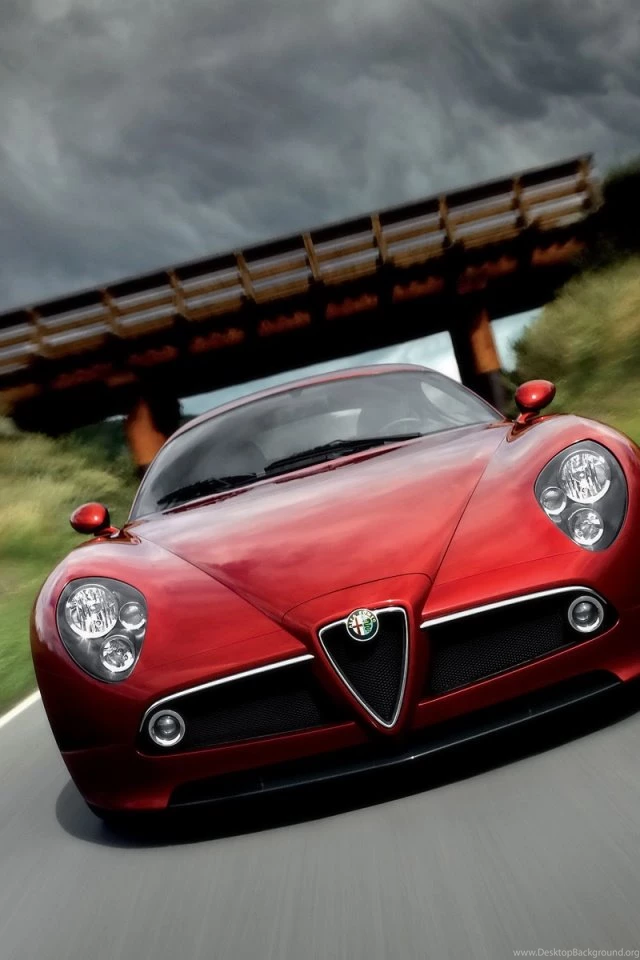 Alfa Romeo 8c Front Iphone 4s Wallpapers Download Desktop Background