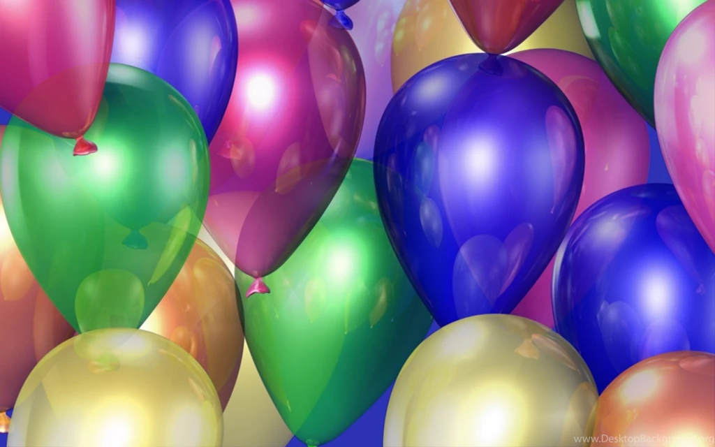 3D Birthday Balloon Backgrounds Wallpapers