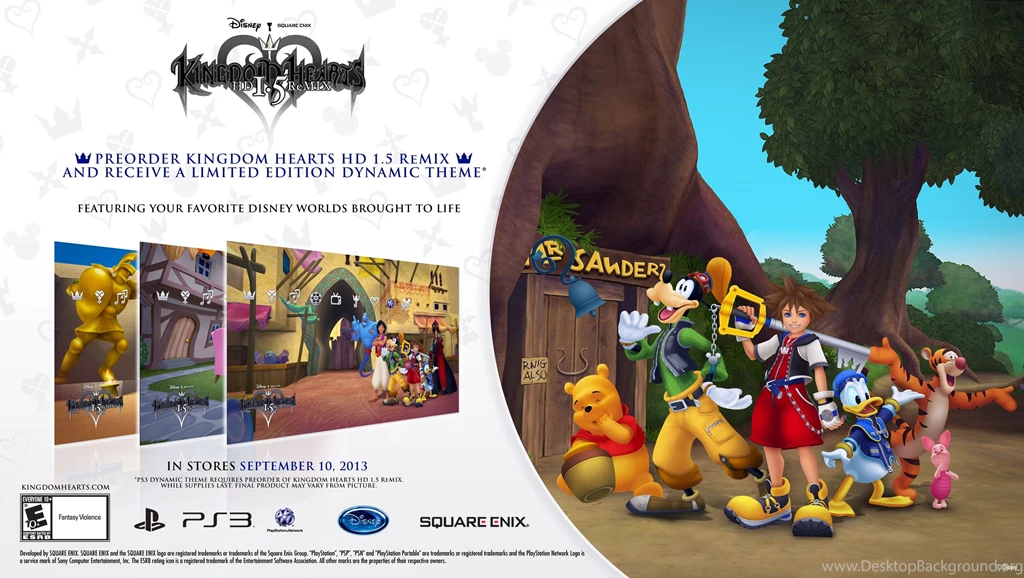 KINGDOM HEARTS HD 1.5 ReMIX PS3 Theme Preorder Bonus! News ...