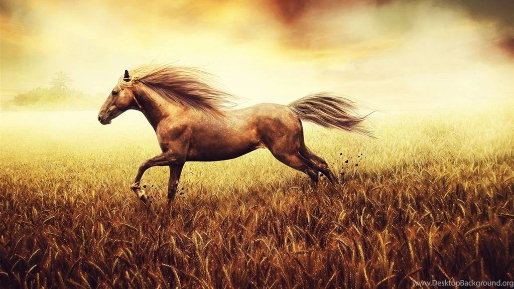 War Horse Desktop HD Wallpaper Run Fast